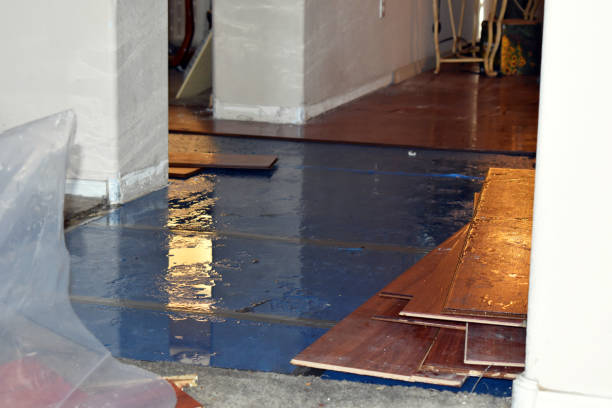 Professional Flood Damage Restoration technician working in Arthurdale, WV